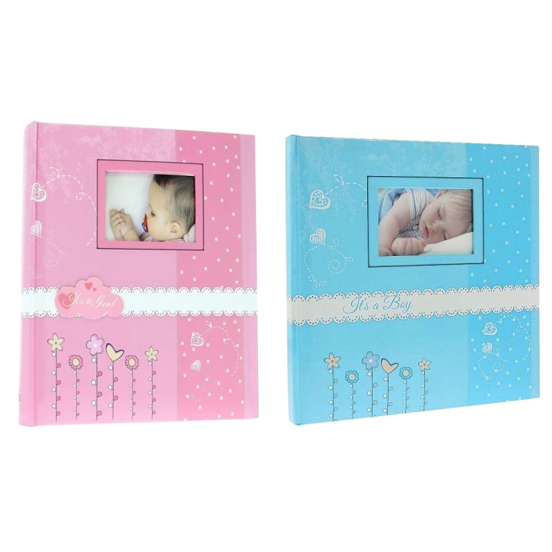 Album foto Bambini personalizabil, poze autoadezive, 100 pagini 29x32cm, copii Albastru - imagine 10